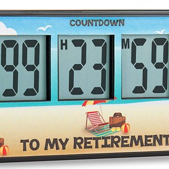 Retirement Timer up to 999 days, countdown and alarm