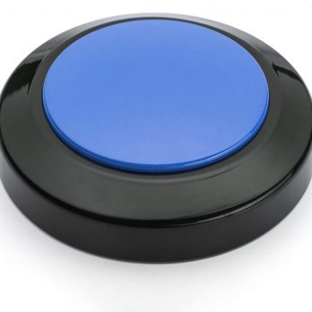 Talking Clock for Visually impaired, Blind, Elderly. Large and high Contrast (Blue)